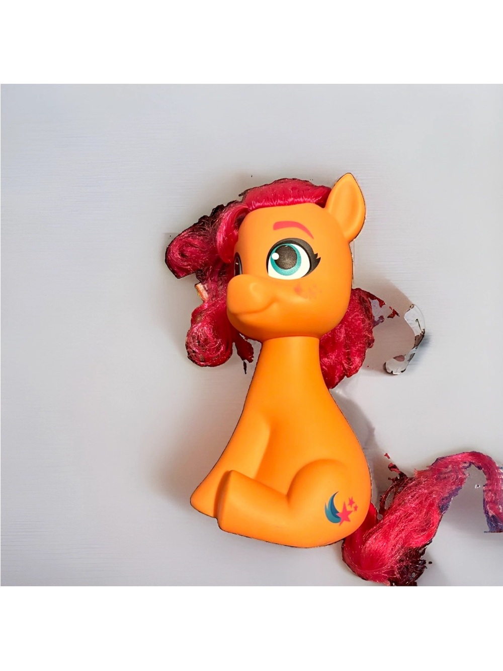 My Little Pony Orange Figure with Pink Mane